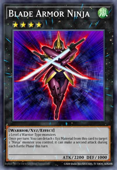 Blade Armor Ninja Super Rare CBLZ-ENSE2 Cosmo Blazer Special Edition Yugioh card