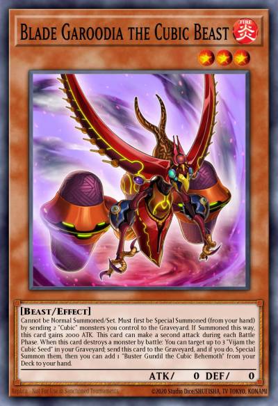 Blade Garoodia the Cubic Beast Ultra Rare MVP1-EN034 Yu-Gi-Oh! The Dark Side of Dimensions Movie Pack Yugioh card