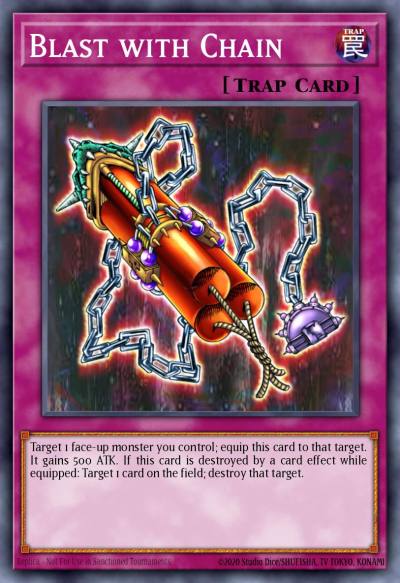 Blast with Chain Common BP03-EN194 Battle Pack 3 Monster League Yugioh card