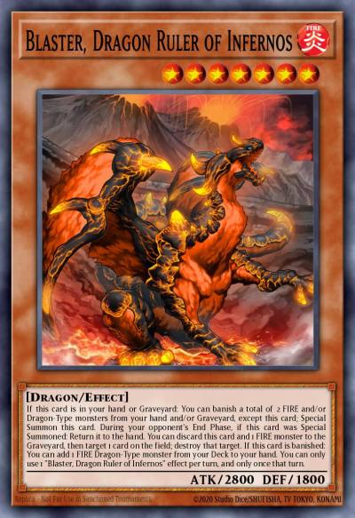 Blaster Dragon Ruler of Infernos Secret Rare CT10-EN002 2013 Collectible Tins Wave 1 Yugioh card