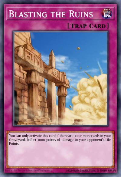 Blasting the Ruins Common DR2-EN048 Dark Revelation Volume 2 Yugioh card