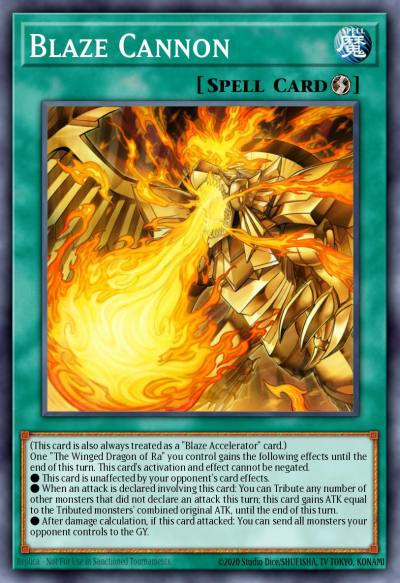 Blaze Cannon Ultra Rare LED7-EN005 Legendary Duelists Rage of Ra Yugioh card