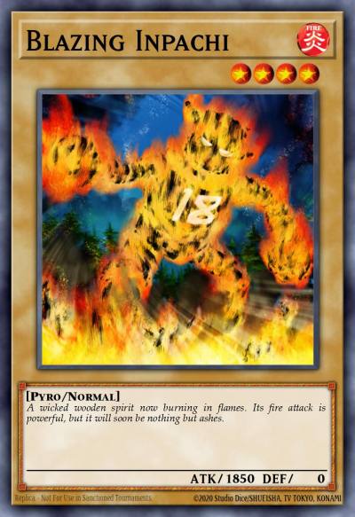 Blazing Inpachi Common DR2-EN062 Dark Revelation Volume 2 Yugioh card