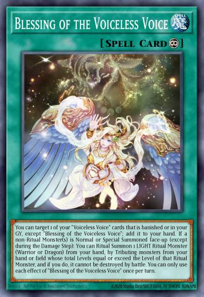 Blessing of the Voiceless Voice Ultra Rare MP25-EN198 2025 Mega-Pack Tin Yugioh card