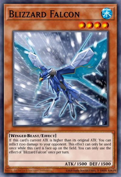 Blizzard Falcon Common LTGY-EN012 Lord of the Tachyon Galaxy Yugioh card