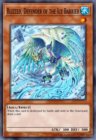 Blizzed Defender of the Ice Barrier Duel Terminal Normal Parallel Rare DT01-EN010 Duel Terminal 1 Yugioh card