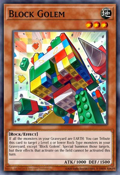 Block Golem Common REDU-EN035 Return of the Duelist Yugioh card