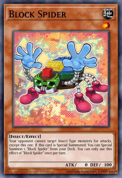 Block Spider Common NECH-EN003 The New Challengers Yugioh card