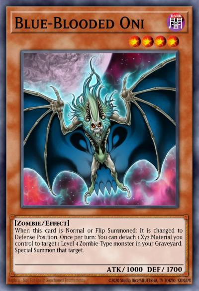 Blue-Blooded Oni Super Rare GENF-EN034 Generation Force Yugioh card