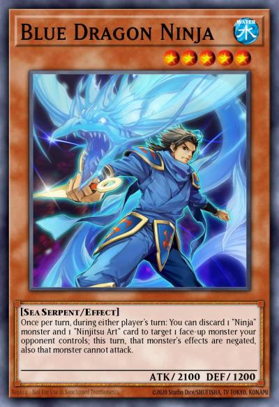 Blue Dragon Ninja Super Rare REDU-EN083 Return of the Duelist Yugioh card
