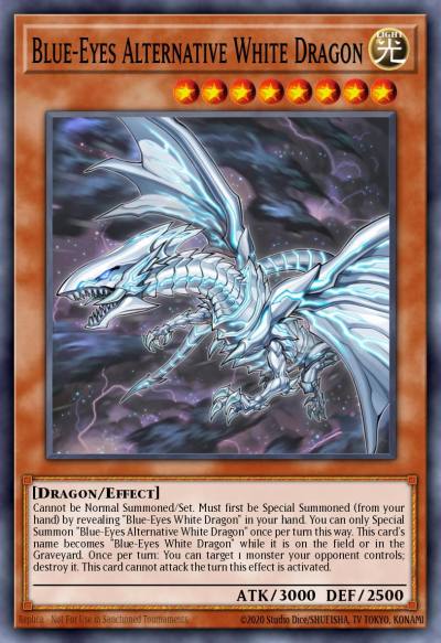 Blue-Eyes Alternative White Dragon Collector's Rare RA02-EN010 25th Anniversary Rarity Collection II Yugioh card
