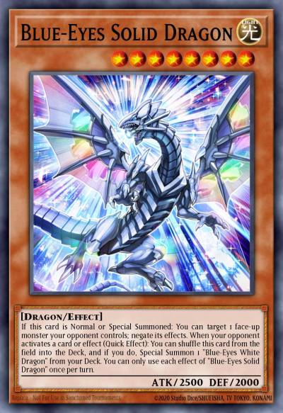 Blue-Eyes Solid Dragon Ultra Rare LDS2-EN014 Legendary Duelists Season 2 Yugioh card