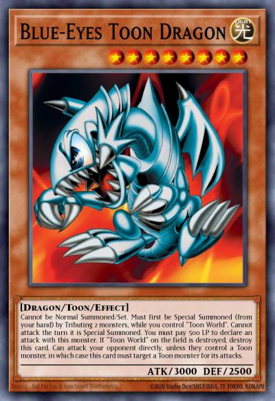 Blue-Eyes Toon Dragon Super Rare DB1-EN066 Dark Beginning 1 Yugioh card