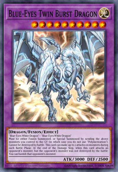 Blue-Eyes Twin Burst Dragon Secret Rare MP17-EN056 2017 Mega-Tin Mega Pack Yugioh card