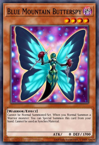Blue Mountain Butterspy Common LEHD-ENC07 Legendary Hero Decks Yugioh card