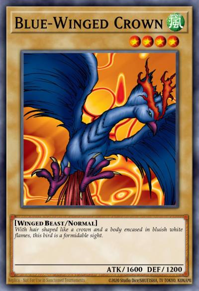 Blue-Winged Crown Common MRD-122 Metal Raiders Yugioh card