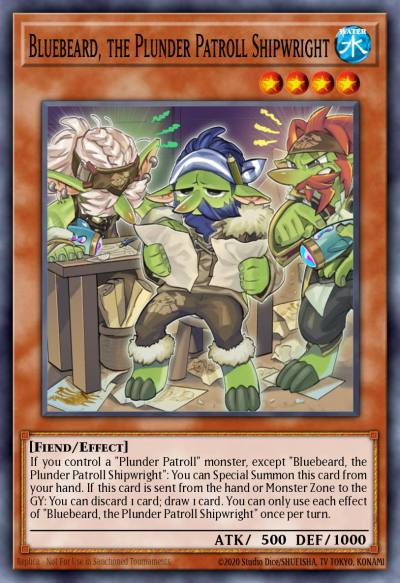 Bluebeard the Plunder Patroll Shipwright Common ETCO-EN085 Eternity Code Yugioh card
