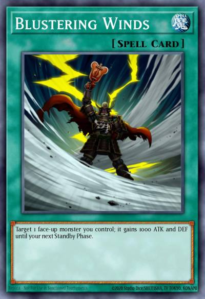 Blustering Winds Common BP02-EN163 Battle Pack 2 War of the Giants Yugioh card