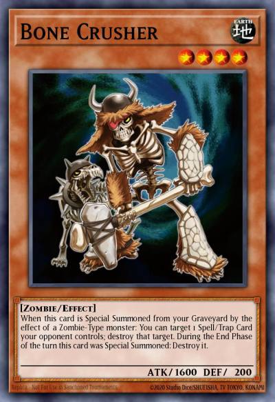 Bone Crusher Ultimate Rare CRMS-EN083 Crimson Crisis Yugioh card