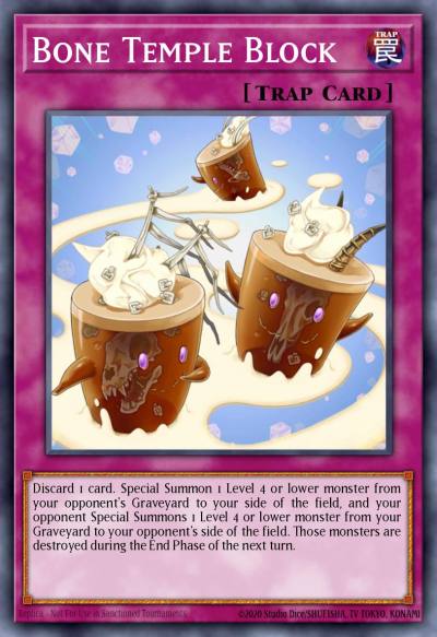 Bone Temple Block Short Print RGBT-EN077 Raging Battle Yugioh card