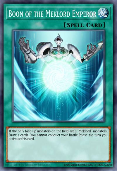 Boon of the Meklord Emperor Common EXVC-EN050 Extreme Victory Yugioh card