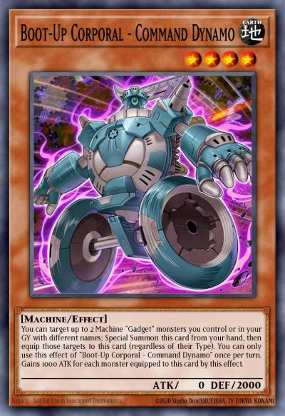 Boot-Up Corporal - Command Dynamo Super Rare FIGA-EN001 Fists of the Gadgets Yugioh card