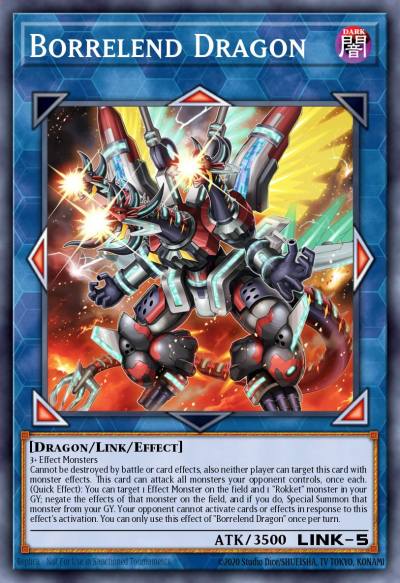 Borrelend Dragon Starlight Rare BLGG-EN142 Battles of Legend: Glorious Gallery Yugioh card
