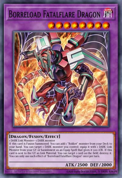 Borreload Fatalflare Dragon Super Rare BPRO-EN032 Burst Protocol Yugioh card