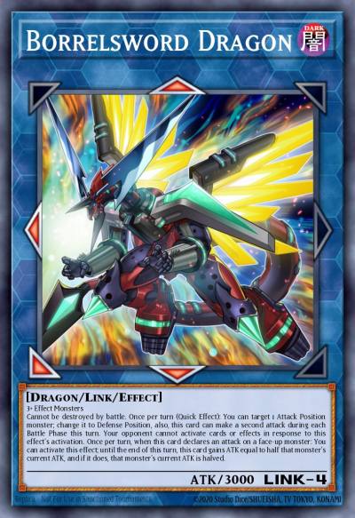 Borrelsword Dragon Ultra Rare MP19-EN097 2019 Gold Sarcophagus Tin Mega Pack Yugioh card