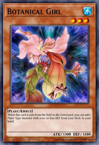 Botanical Girl Common CSOC-EN027 Crossroads of Chaos Yugioh card