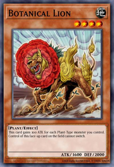 Botanical Lion Common BP02-EN074 Battle Pack 2 War of the Giants Yugioh card