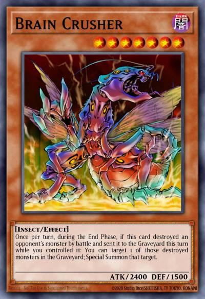 Brain Crusher Mosaic Rare BP02-EN047 Battle Pack 2 War of the Giants Yugioh card