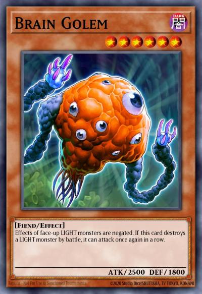 Brain Golem Rare RGBT-EN027 Raging Battle Yugioh card