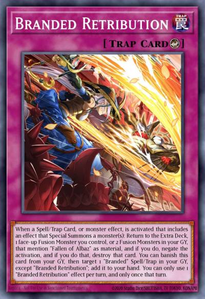 Branded Retribution Ultra Rare BLTR-EN113 Battles of Legend Terminal Revenge Yugioh card