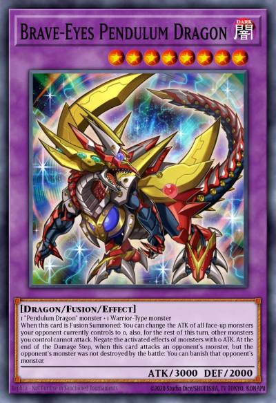 Brave-Eyes Pendulum Dragon Secret Rare RATE-EN039 Raging Tempest Yugioh card