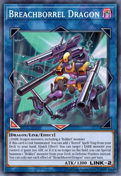 Breachborrel Dragon Super Rare BLZD-EN049 Blazing Dominion Yugioh card