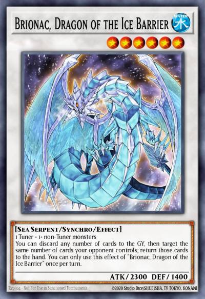 Brionac Dragon of the Ice Barrier Ultra Rare DUDE-EN008 Duel Devastator Yugioh card