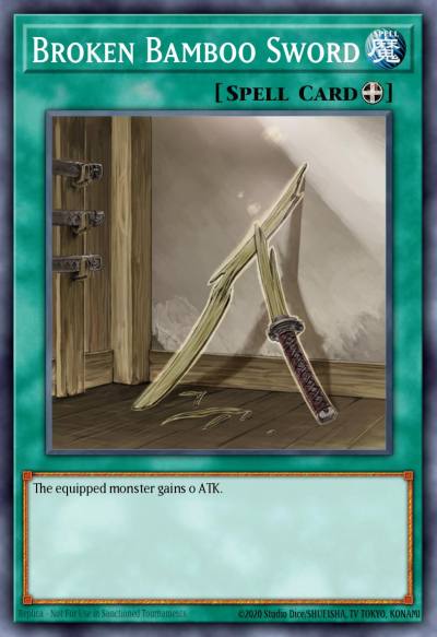 Broken Bamboo Sword Super Rare OP08-EN009 OTS Tournament Pack 8 Yugioh card