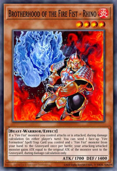 Brotherhood of the Fire Fist - Rhino Rare MP14-EN014 2014 Mega-Tin Mega Pack Yugioh card