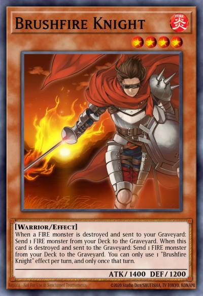 Brushfire Knight Rare CBLZ-EN037 Cosmo Blazer Yugioh card