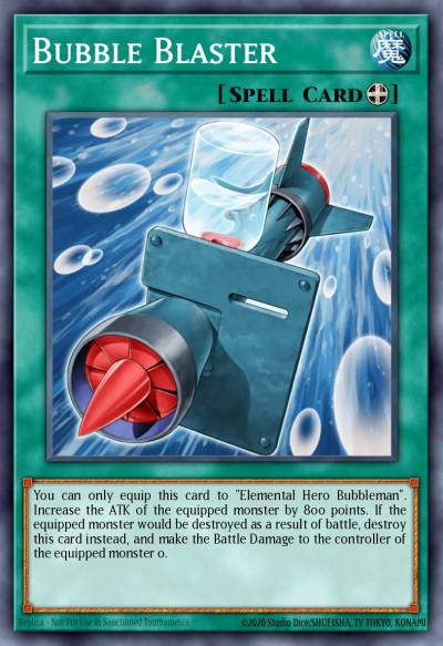 Bubble Blaster Super Rare DP1-EN023 Duelist Pack Jaden Yuki Yugioh card
