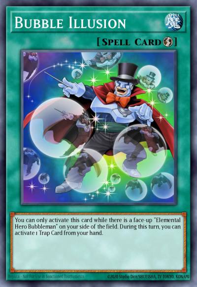 Bubble Illusion Ultra Rare DP1-EN024 Duelist Pack Jaden Yuki Yugioh card