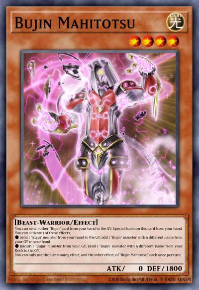 Bujin Mahitotsu Common LIOV-EN012 Lightning Overdrive Yugioh card