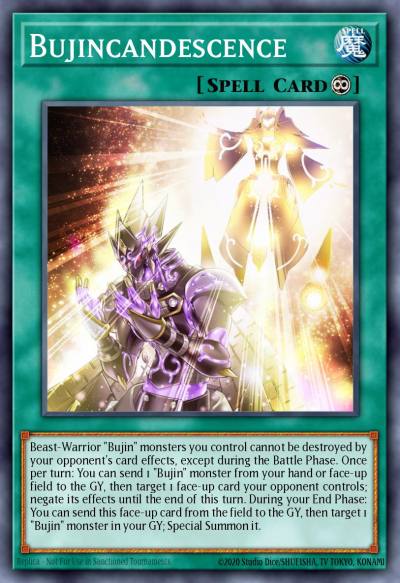 Bujincandescence Common MP22-EN097 2022 Tin of the Pharaohs Gods Yugioh card