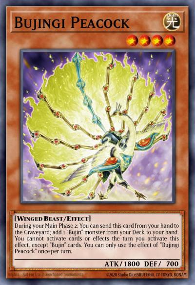 Bujingi Peacock Rare MP14-EN208 2014 Mega-Tin Mega Pack Yugioh card