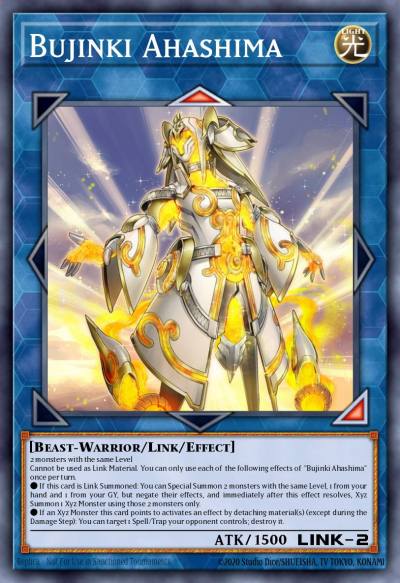 Bujinki Ahashima Ultra Rare DUOV-EN018 Duel Overload Yugioh card