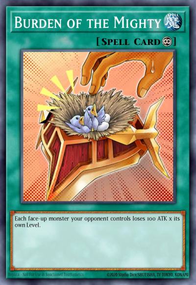 Burden of the Mighty Common STAX-EN032 2-Player Starter Set Yugioh card