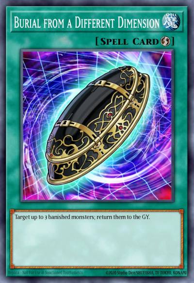 Burial from a Different Dimension Rare CP08-EN010 Champion Pack Game Eight Yugioh card
