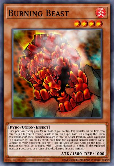 Burning Beast Common DR1-EN071 Dark Revelation Volume 1 Yugioh card