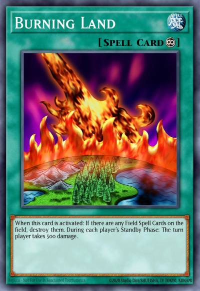 Burning Land Common DB1-EN177 Dark Beginning 1 Yugioh card